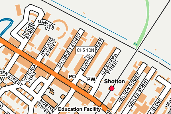 CH5 1DN map - OS OpenMap – Local (Ordnance Survey)