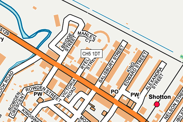CH5 1DT map - OS OpenMap – Local (Ordnance Survey)