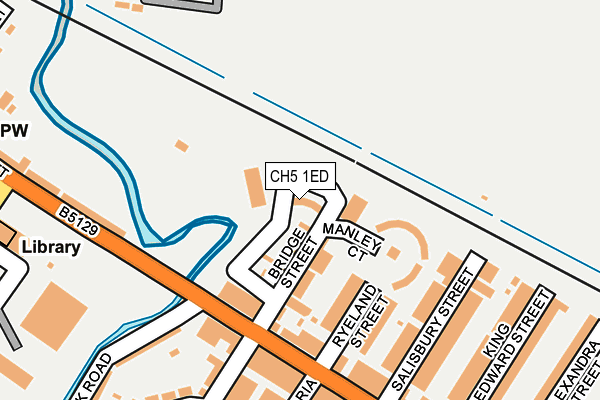 CH5 1ED map - OS OpenMap – Local (Ordnance Survey)