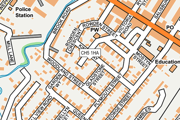 CH5 1HA map - OS OpenMap – Local (Ordnance Survey)