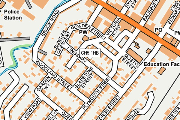 CH5 1HB map - OS OpenMap – Local (Ordnance Survey)