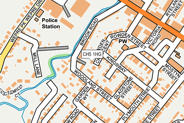 CH5 1HG map - OS OpenMap – Local (Ordnance Survey)