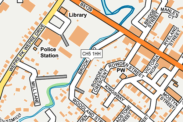 CH5 1HH map - OS OpenMap – Local (Ordnance Survey)