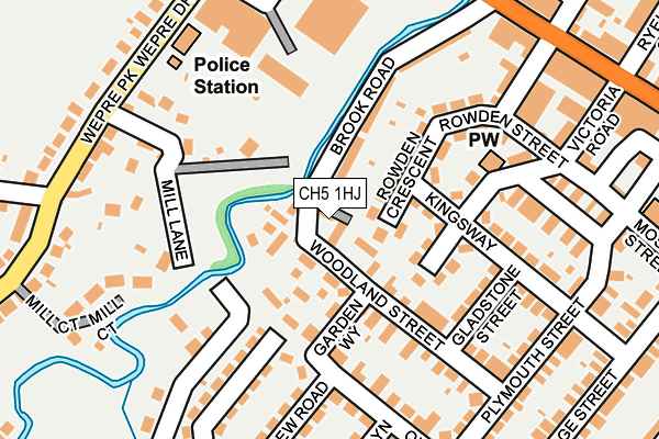 CH5 1HJ map - OS OpenMap – Local (Ordnance Survey)