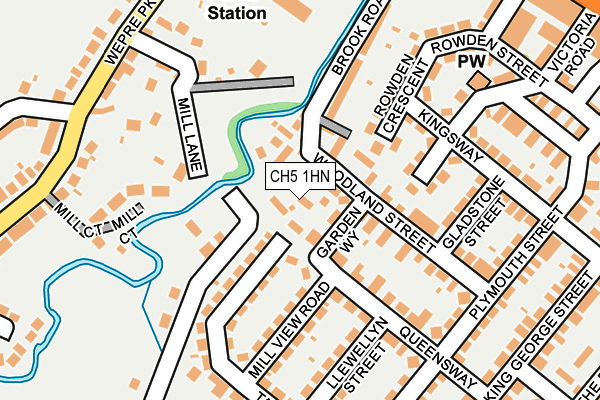 CH5 1HN map - OS OpenMap – Local (Ordnance Survey)