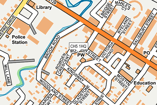 CH5 1HQ map - OS OpenMap – Local (Ordnance Survey)