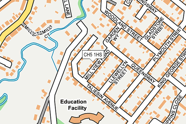 CH5 1HS map - OS OpenMap – Local (Ordnance Survey)