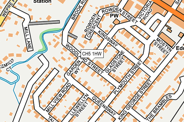 CH5 1HW map - OS OpenMap – Local (Ordnance Survey)