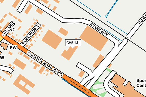 CH5 1JJ map - OS OpenMap – Local (Ordnance Survey)