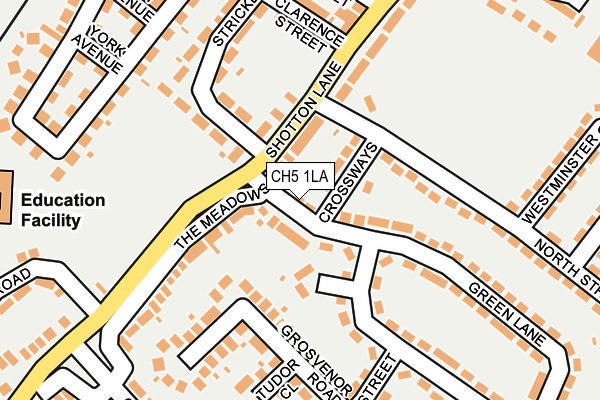 CH5 1LA map - OS OpenMap – Local (Ordnance Survey)