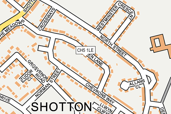 CH5 1LE map - OS OpenMap – Local (Ordnance Survey)