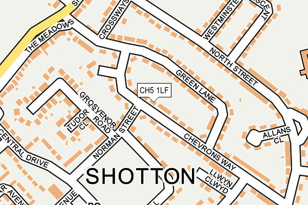 CH5 1LF map - OS OpenMap – Local (Ordnance Survey)