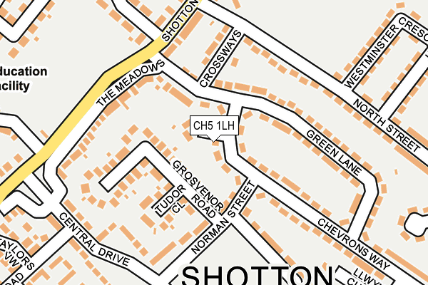 CH5 1LH map - OS OpenMap – Local (Ordnance Survey)