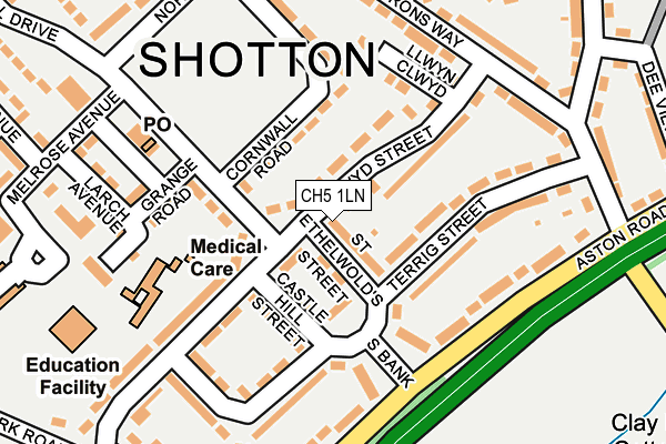 CH5 1LN map - OS OpenMap – Local (Ordnance Survey)