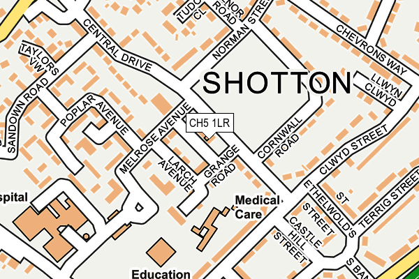 CH5 1LR map - OS OpenMap – Local (Ordnance Survey)