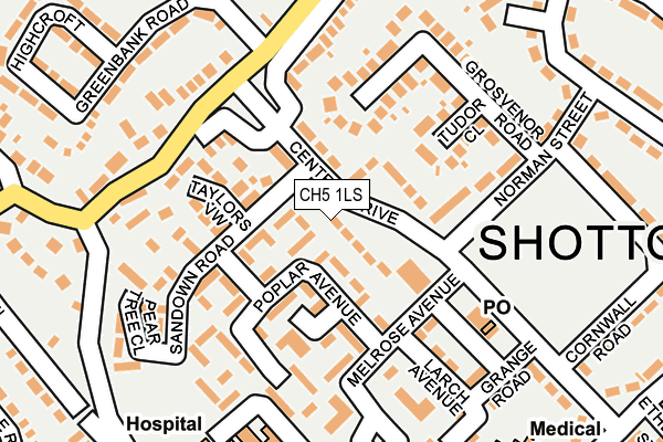 CH5 1LS map - OS OpenMap – Local (Ordnance Survey)