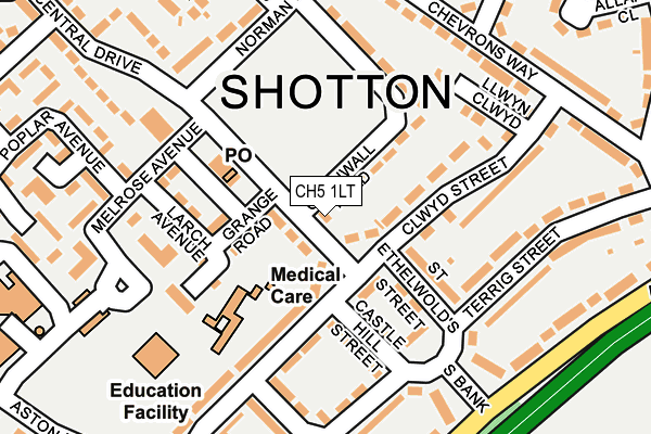 CH5 1LT map - OS OpenMap – Local (Ordnance Survey)