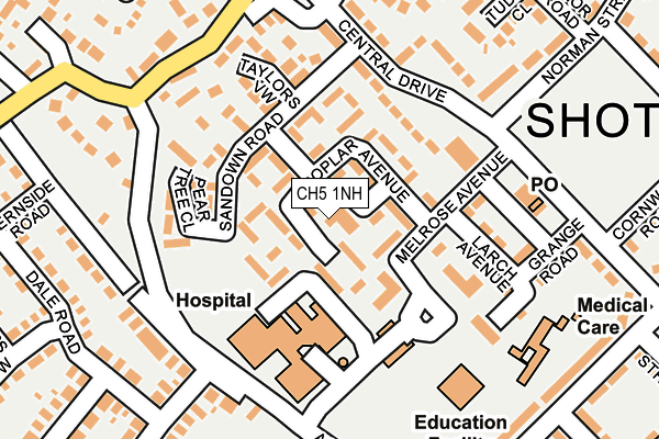CH5 1NH map - OS OpenMap – Local (Ordnance Survey)