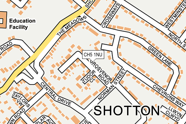 CH5 1NU map - OS OpenMap – Local (Ordnance Survey)