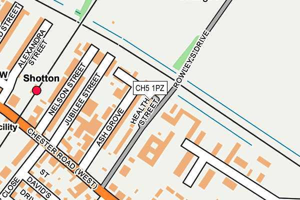 CH5 1PZ map - OS OpenMap – Local (Ordnance Survey)