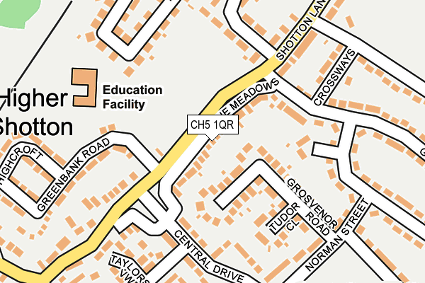 CH5 1QR map - OS OpenMap – Local (Ordnance Survey)