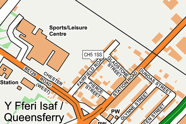 CH5 1SS map - OS OpenMap – Local (Ordnance Survey)