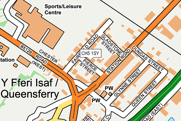 CH5 1SY map - OS OpenMap – Local (Ordnance Survey)