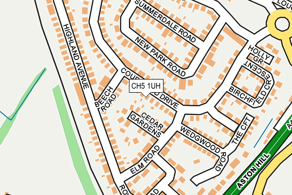 CH5 1UH map - OS OpenMap – Local (Ordnance Survey)