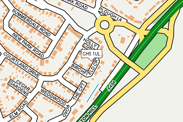 CH5 1UL map - OS OpenMap – Local (Ordnance Survey)