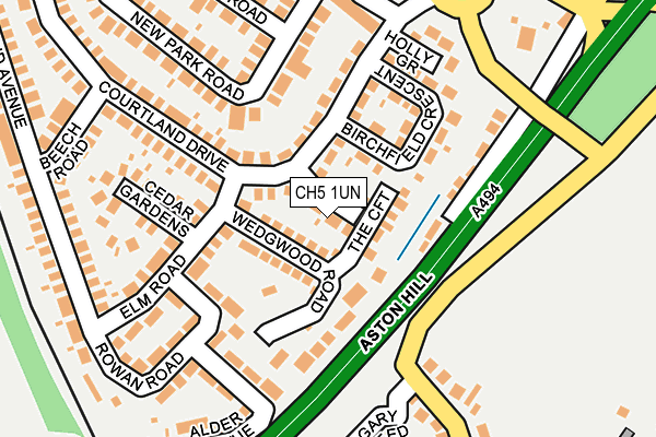 CH5 1UN map - OS OpenMap – Local (Ordnance Survey)