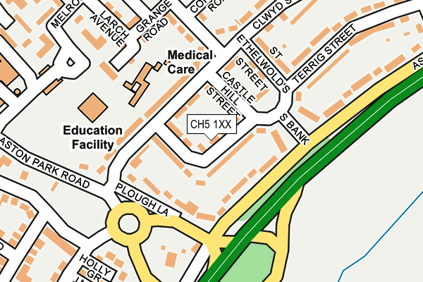 CH5 1XX map - OS OpenMap – Local (Ordnance Survey)