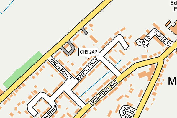 CH5 2AP map - OS OpenMap – Local (Ordnance Survey)