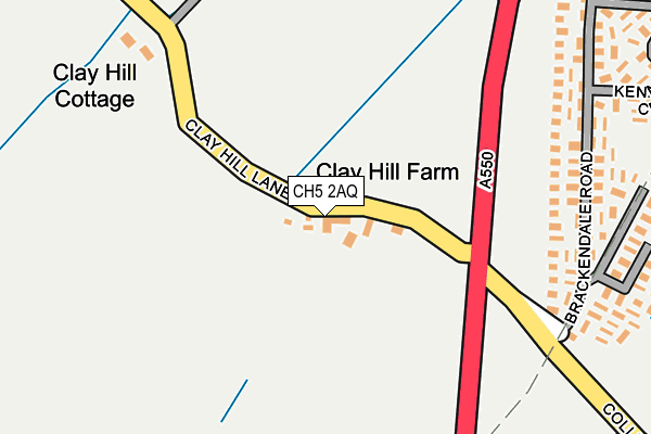 CH5 2AQ map - OS OpenMap – Local (Ordnance Survey)