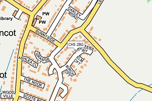 CH5 2BG map - OS OpenMap – Local (Ordnance Survey)