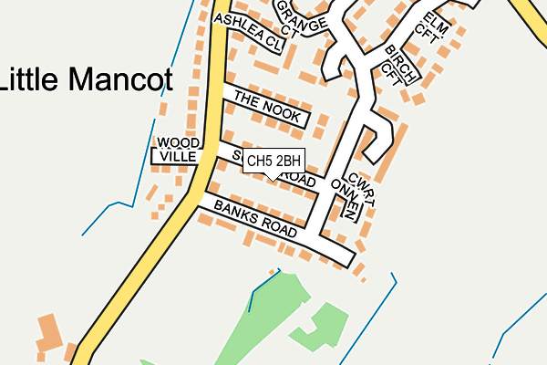 CH5 2BH map - OS OpenMap – Local (Ordnance Survey)