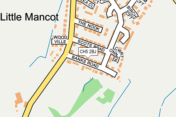 CH5 2BJ map - OS OpenMap – Local (Ordnance Survey)