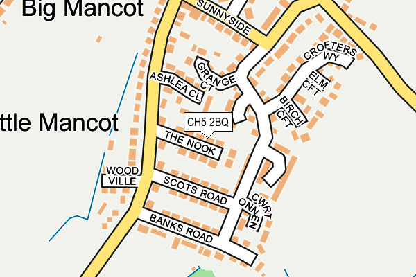 CH5 2BQ map - OS OpenMap – Local (Ordnance Survey)