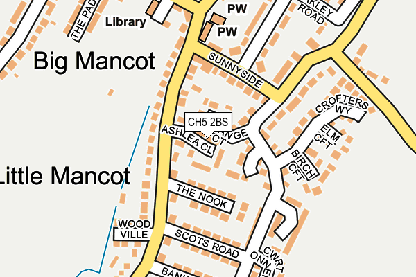 CH5 2BS map - OS OpenMap – Local (Ordnance Survey)