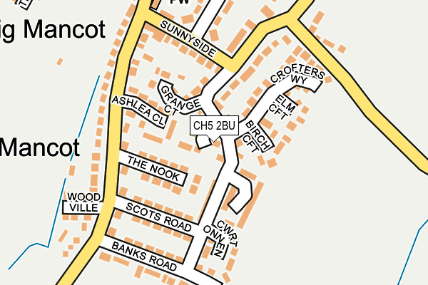 CH5 2BU map - OS OpenMap – Local (Ordnance Survey)