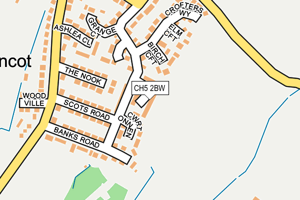 CH5 2BW map - OS OpenMap – Local (Ordnance Survey)