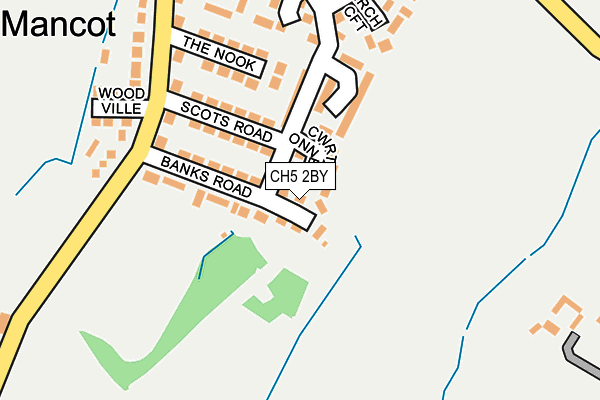 CH5 2BY map - OS OpenMap – Local (Ordnance Survey)