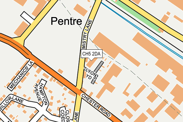 CH5 2DA map - OS OpenMap – Local (Ordnance Survey)