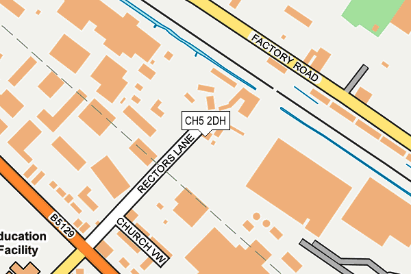 CH5 2DH map - OS OpenMap – Local (Ordnance Survey)