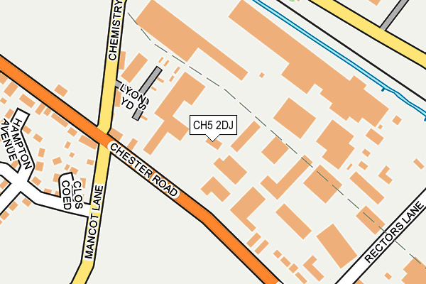 CH5 2DJ map - OS OpenMap – Local (Ordnance Survey)