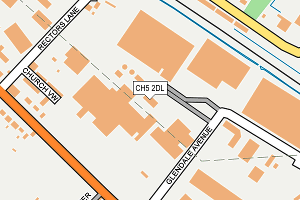 CH5 2DL map - OS OpenMap – Local (Ordnance Survey)