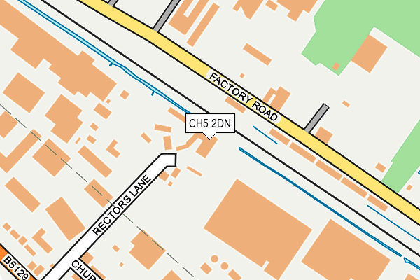 CH5 2DN map - OS OpenMap – Local (Ordnance Survey)