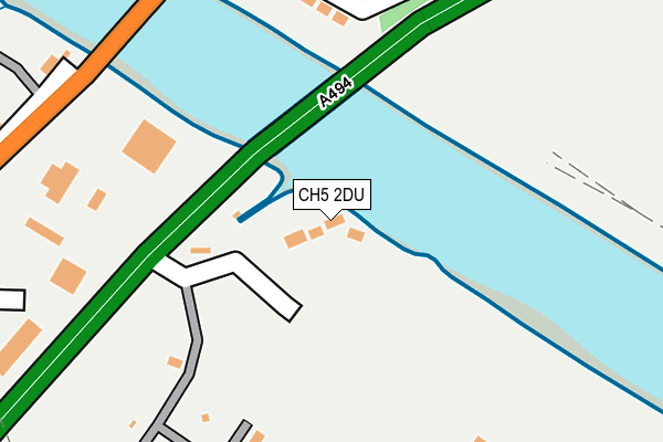 CH5 2DU map - OS OpenMap – Local (Ordnance Survey)