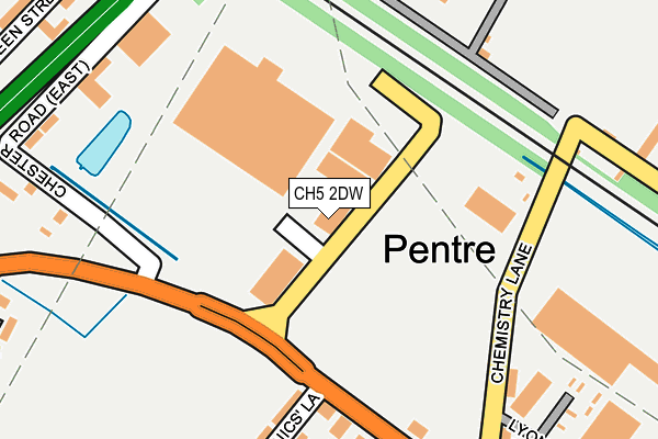 CH5 2DW map - OS OpenMap – Local (Ordnance Survey)