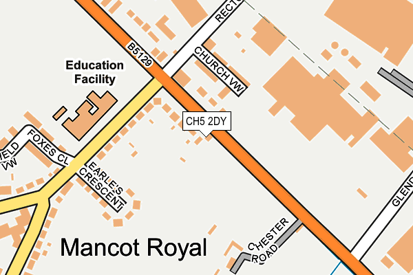 CH5 2DY map - OS OpenMap – Local (Ordnance Survey)