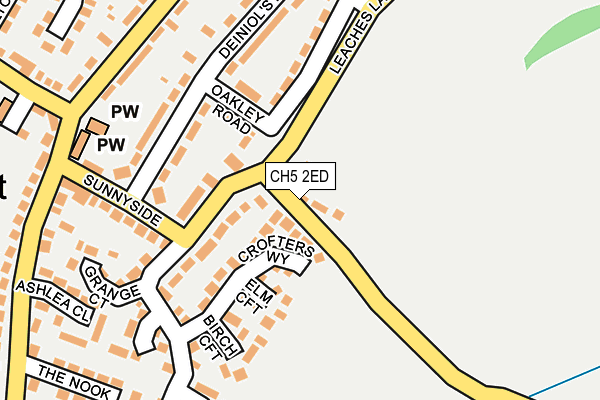 CH5 2ED map - OS OpenMap – Local (Ordnance Survey)